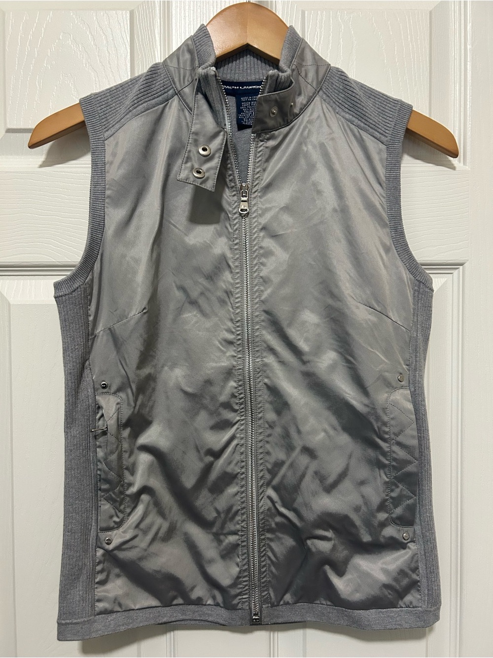 Women’s Ralph Lauren Golf Hybrid Quilted Knit Full Zip Vest Mock Small